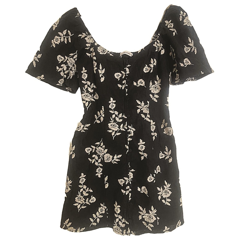 Abercrombie & Fitch Embroidered Floral Mini Dress